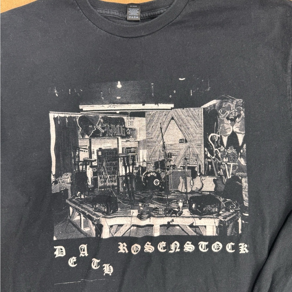 Jeff Rosenstock Tultex Black Graphic Long Sleeve Tour Tee - Picture 2 of 4